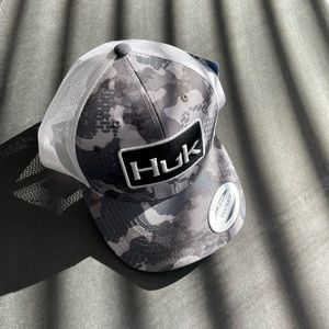 Huk Snap Back Camo Fishing Trucker Hat